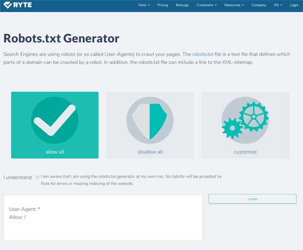 Robots.txt Generator