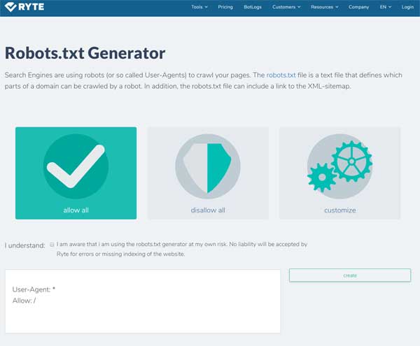 Robots.txt Generator