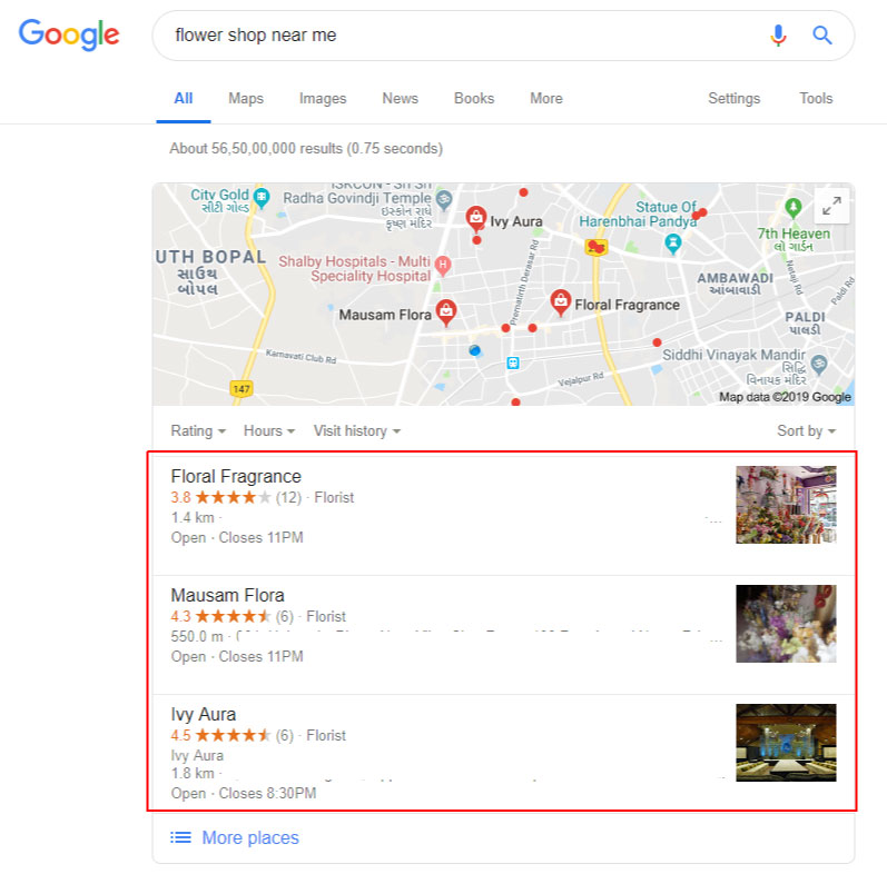 Google My Business Listing