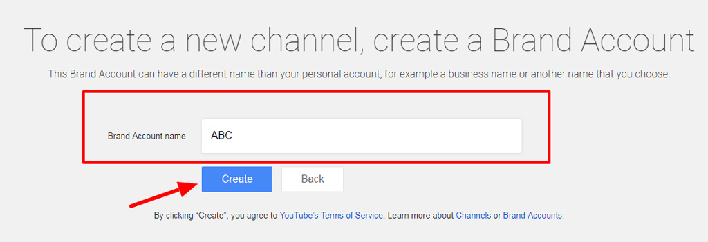 Type Your YouTube Channel Name