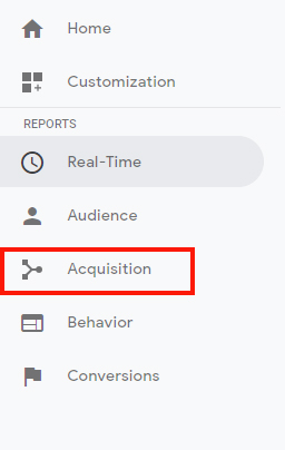 Click on Acquisition