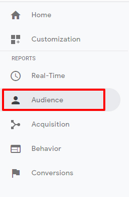 Click on Audience