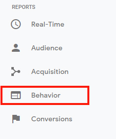 Click on Behavior