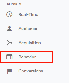 Click on Behavior