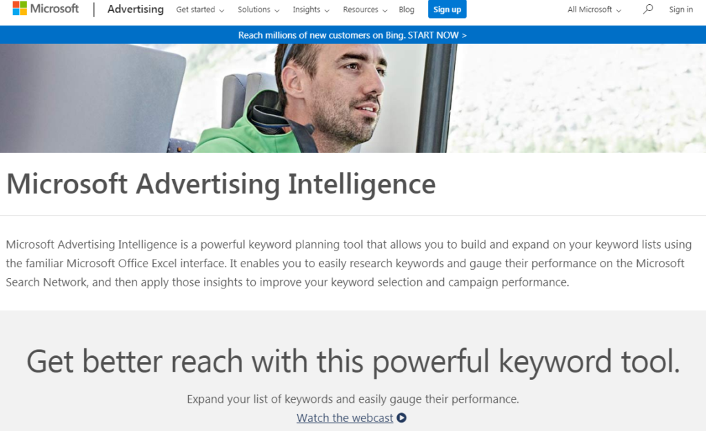 Bing Ads Intelligence