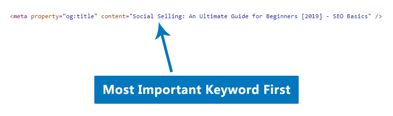 Use Keyword Rich Title