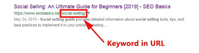 Use Keyword Rich URL