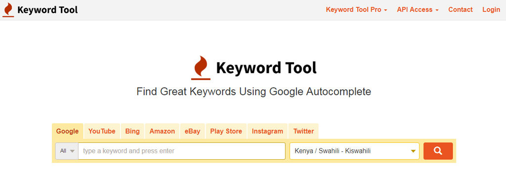 Keyword Tool