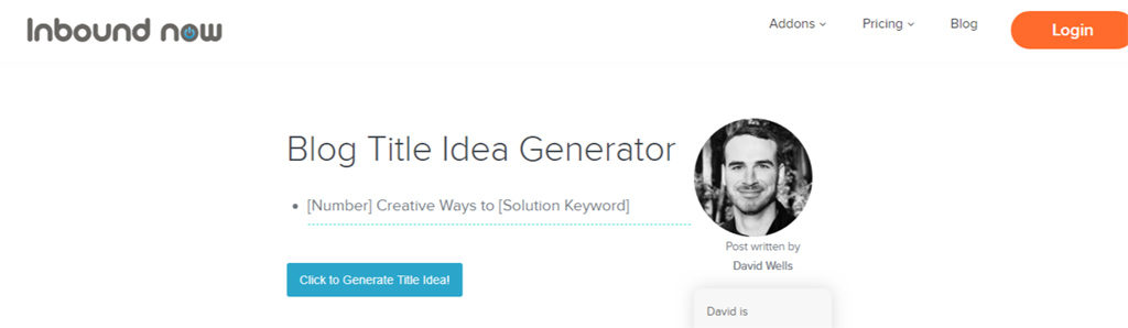 Inbound Now's Title Generator