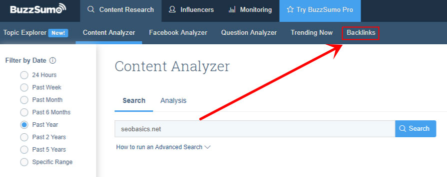 BuzzSumo Backlinks