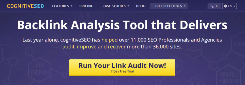 CognitiveSEO Backlink Analysis Tool