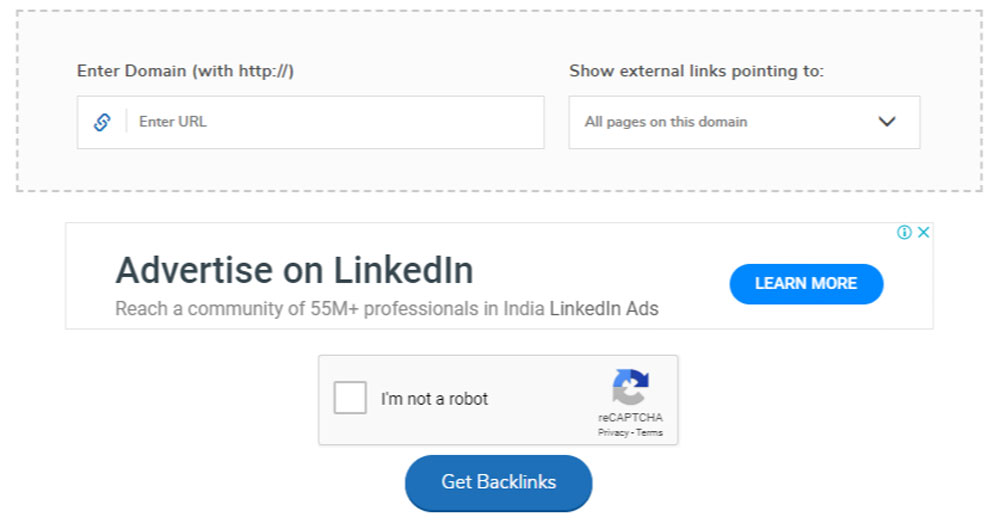 SmallSEOTools Backlink Checker